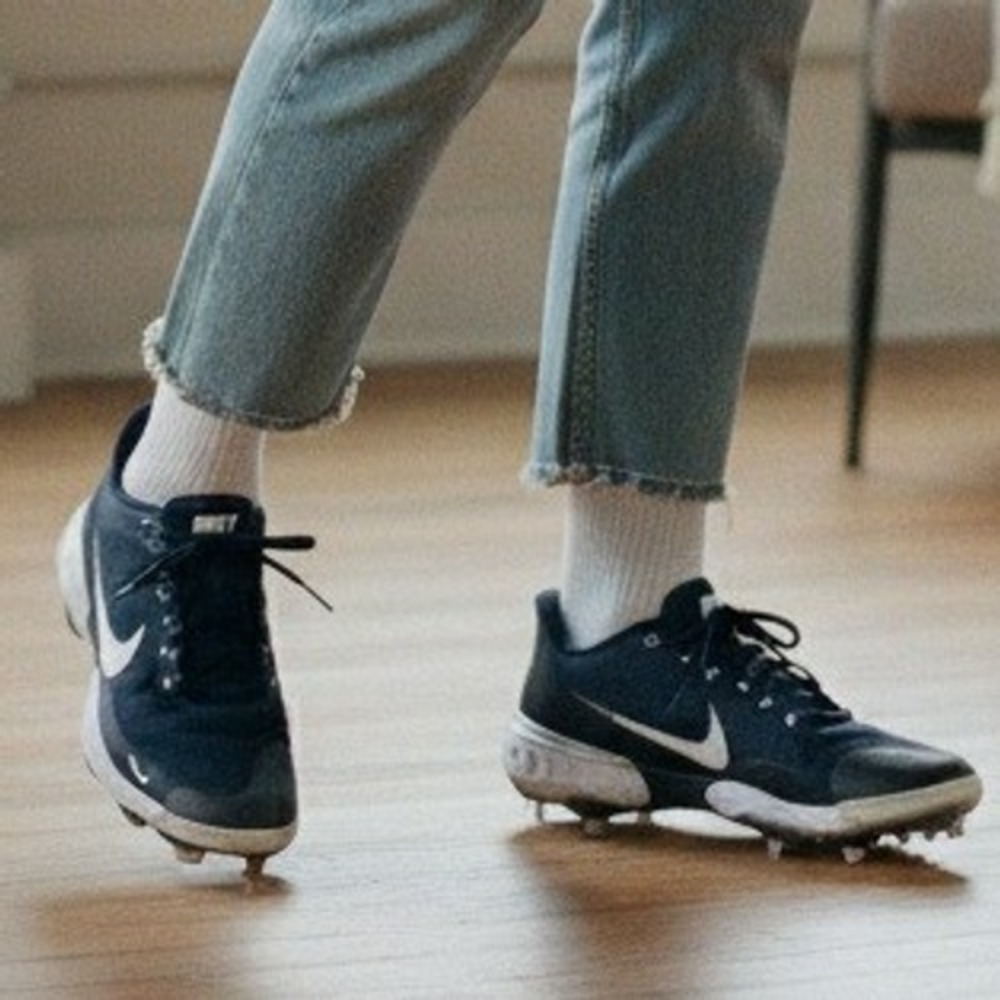 Nike‎ Alpha Huarache 3 Elite Navy White Mens Baseball Cleats - Size 14